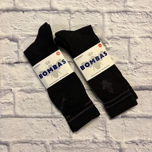 NWT Bombas black classic crew socks (XL 13+ mens) 2 count